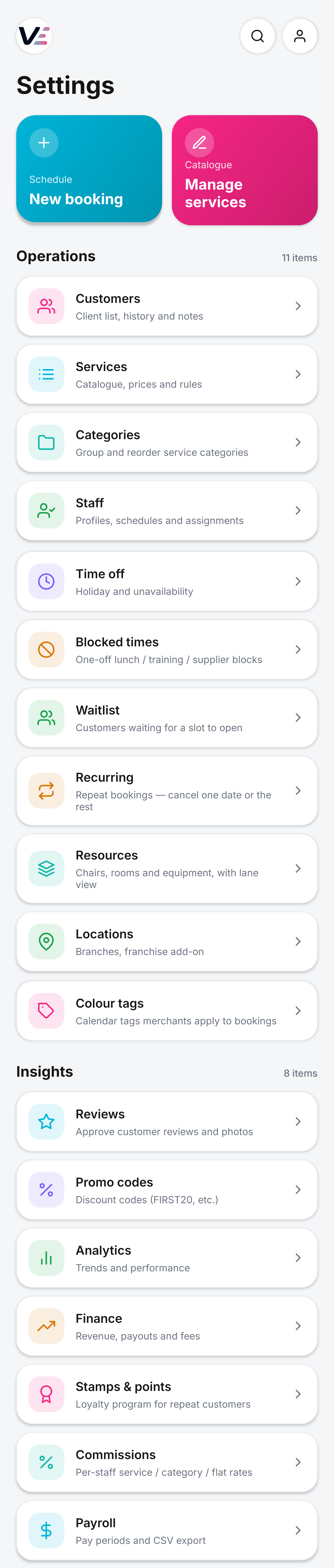Velixa merchant app